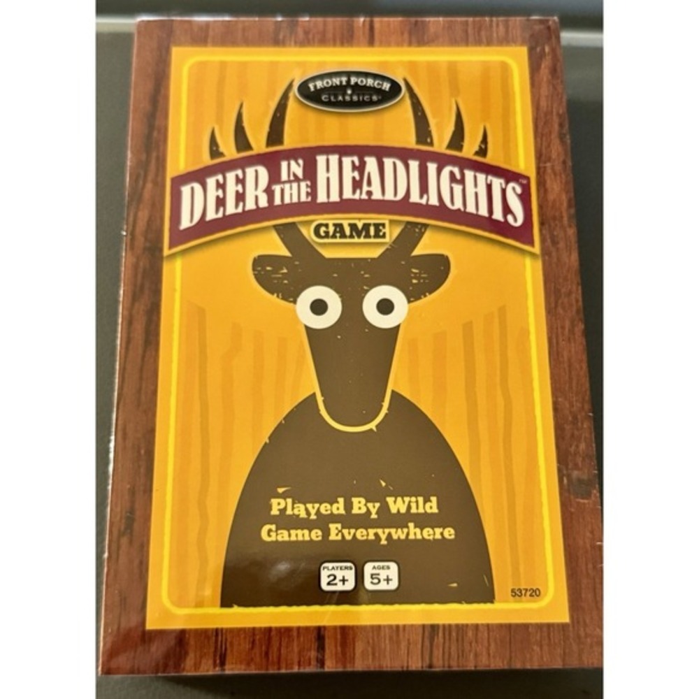 Deer In The Headlights Card Game ~ Players 2+ ~ Ages‎  5+ ~ NEW In Sealed Box